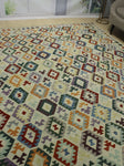 Sangat Corwin Ivory/Blue Rug, 8'6" x 11'1"