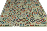 Sangat Corwin Ivory/Blue Rug, 8'6" x 11'1"