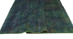 Vintage Justine Green/Purple Rug, 6'10" x 10'2"