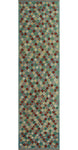 Sangat Yule Lt. Blue/Green Runner, 2'8" x 9'8"