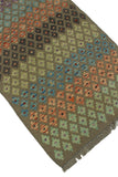 Sangat Caitlin Lt. Brown/Blue Runner, 2'8" x 6'6"