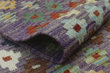 Sangat Natasha Purple/Ivory Runner, 2'8" x 6'4"