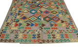 Sangat Arad Lt. Brown/Blue Rug, 6'7" x 9'6"