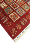 Khurgeen Abrar Red/Rust Rug, 5'6" x 7'7"