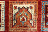 Khurgeen Abrar Red/Rust Rug, 5'6" x 7'7"