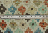 Sangat Bradd Ivory/Blue Rug, 2'9" x 3'10"