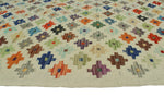Sangat Amya Ivory/Rust Rug, 3'3" x 4'11"