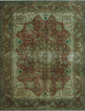 Semi Antique Mohib Rusty-Red/Brown Rug, 9'8" x 12'3"