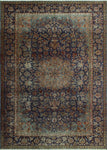 Semi Antique Bird Navy/Beige Rug, 7'8" x 10'9"