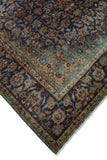 Semi Antique Bird Navy/Beige Rug, 7'8" x 10'9"