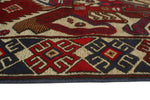 Semi Antique Stanley Ivory/Red Rug, 2'9" x 4'7"