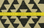 Sangat Bakari Ivory/Black Rug, 6'7" x 9'6"