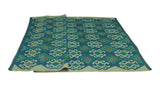 Sangat Umar Ivory/Blue Rug, 6'7" x 9'5"