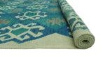 Sangat Umar Ivory/Blue Rug, 6'7" x 9'5"