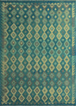 Sangat Betita Beige/Blue Rug, 6'10" x 9'6"