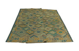 Sangat Ariatna Lt. Brown/Gold Rug, 8'4" x 11'3"