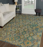 Sangat Ariatna Lt. Brown/Gold Rug, 8'4" x 11'3"