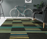 Winchester Queena Charcoal/Blue Rug, 8'5" x 11'10"