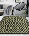 Winchester Aulo Ivory/Black Rug, 4'10" x 6'8"
