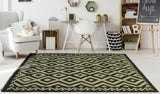 Winchester Aulo Ivory/Black Rug, 4'10" x 6'8"
