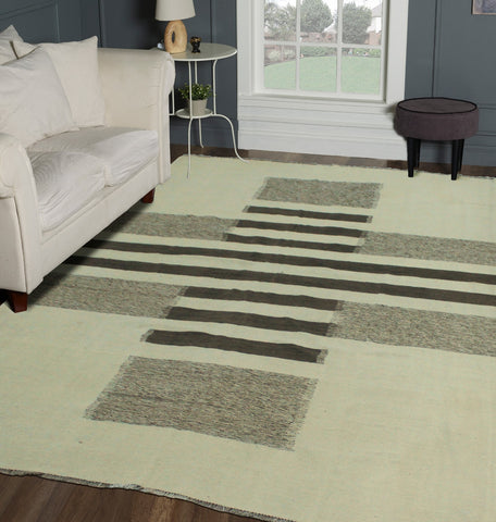 Winchester Merih Ivory/Brown Rug, 7'8" x 9'7"