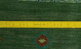 Berjasta Wilda Green/Red Rug, 6'7" x 9'7"