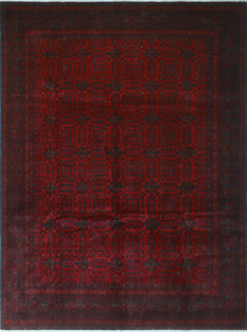 Khal Mohammadi Reagan Red/Navy Rug, 9'8 x 12'8