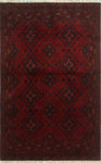 Khal Mohammadi Gulfash Red/Navy Rug, 4'2" x 6'4"