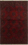 Khal Mohammadi Gulfash Red/Navy Rug, 4'2" x 6'4"