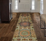 Aria Orford Beige/Red Runner, 2'8" x 10'1"