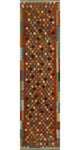 Sangat Bates Rust/Charcoal Rug, 2'8" x 9'9"