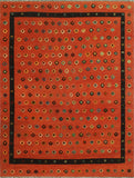 Berjasta Chenzira Orange/Charcoal Rug, 8'2" x 9'7"