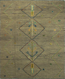 Berjasta Justice Lt. Brown/Blue Rug, 8'0" x 9'6"