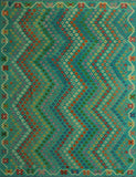 Sangat Mosuma Blue/Green Rug, 8'4" x 11'2"