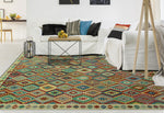 Sangat Tahir Red/Blue Rug, 10'6" x 12'10"