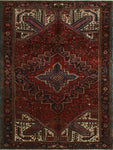 Semi Antique Oma Red/Black Rug, 8'0" x 10'11"