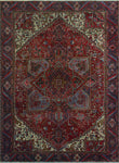 Semi Antique Fereshte Red/Blue Rug, 9'9" x 12'2"