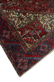 Semi Antique Fereshte Red/Blue Rug, 9'9" x 12'2"