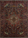 Semi Antique Izegbe Blue/Red Rug, 7'9" x 10'9"