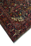 Semi Antique Izegbe Blue/Red Rug, 7'9" x 10'9"