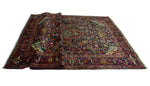 Semi Antique Izegbe Blue/Red Rug, 7'9" x 10'9"