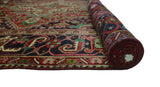 Semi Antique Izegbe Blue/Red Rug, 7'9" x 10'9"