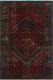 Semi Antique Tarleton Red/Charcoal Rug, 4'3" x 6'4"