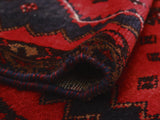 Vintage Deliana Red/Navy Runner, 3'1" x 9'3"