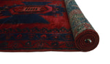 Vintage Constanz Red/Navy Runner, 3'5" x 9'9"