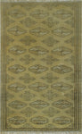 Vintage Laurence Gold/Brown Rug, 2'4 x 3'9