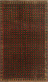 Semi Antique Walcot Rusty-Red/Green Rug, 3'1" x 4'10"