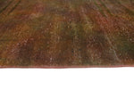 Vintage Angeliqu Orange/Green Rug, 3'4" x 9'10"