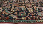 Semi Antique Sienna Red/Navy Runner, 2'3" x 11'0"