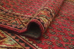 Vintage Adalson Red/Beige Runner, 3'4" x 9'8"